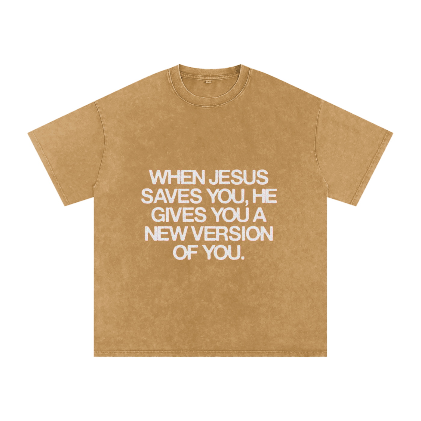Snow Washed Oversized Cotton T-Shirt