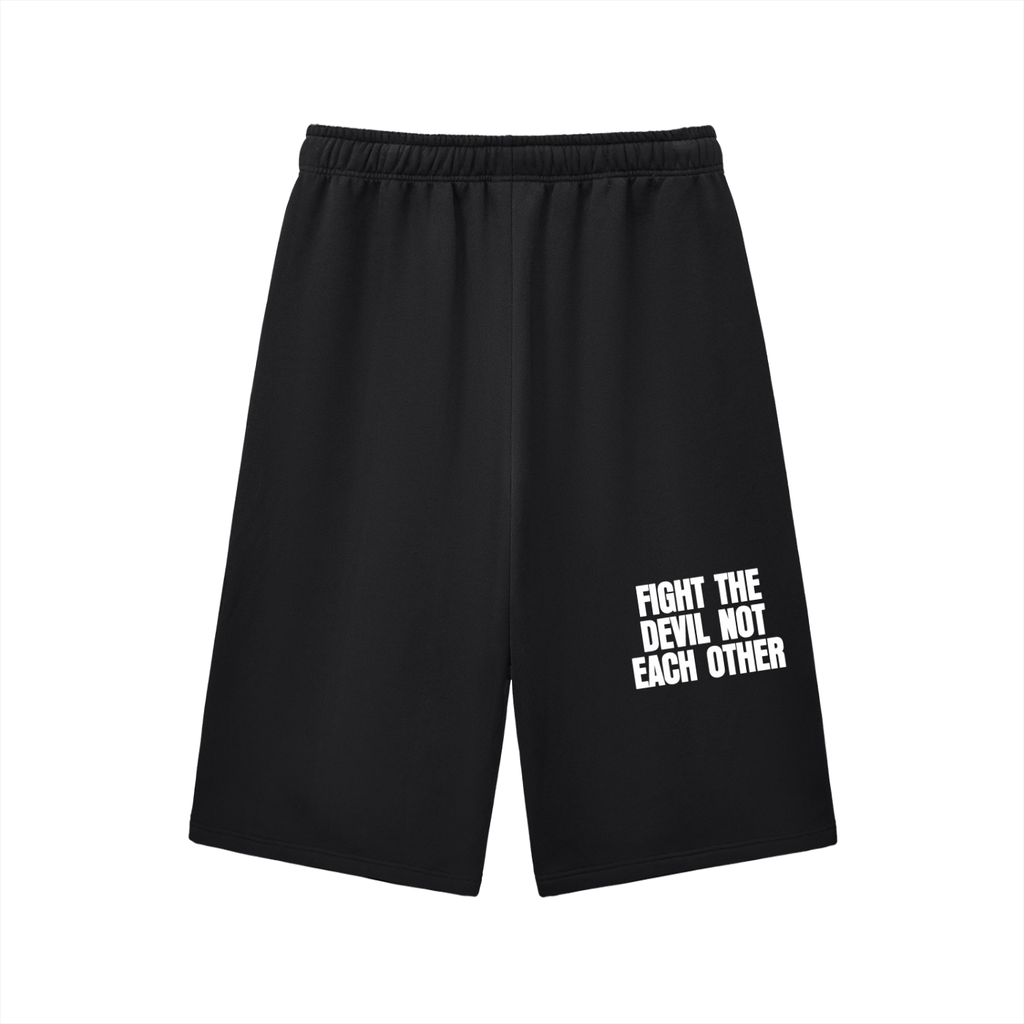 Relaxed Drawstring Three-quarter Sweatpants