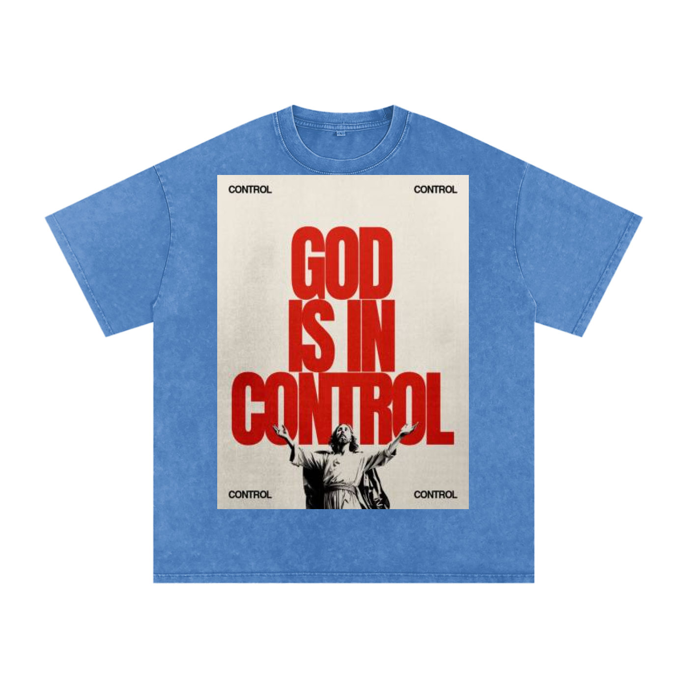 Snow Washed Oversized Cotton T-Shirt