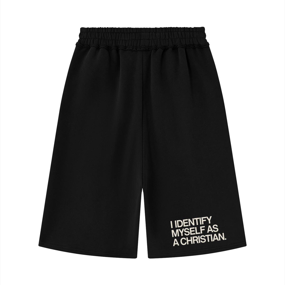 Unisex Raw Edge Fleece Shorts
