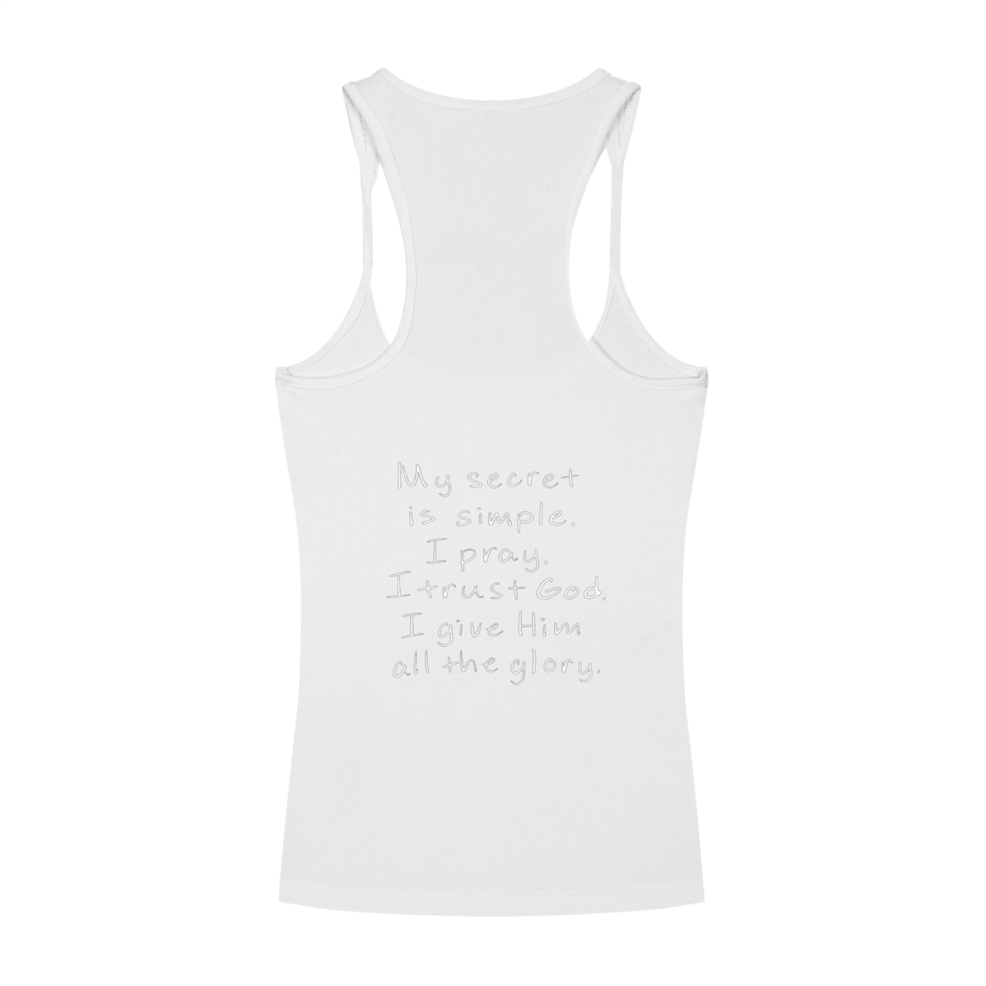 Slim Fit Ribbed Racerback Tank Top