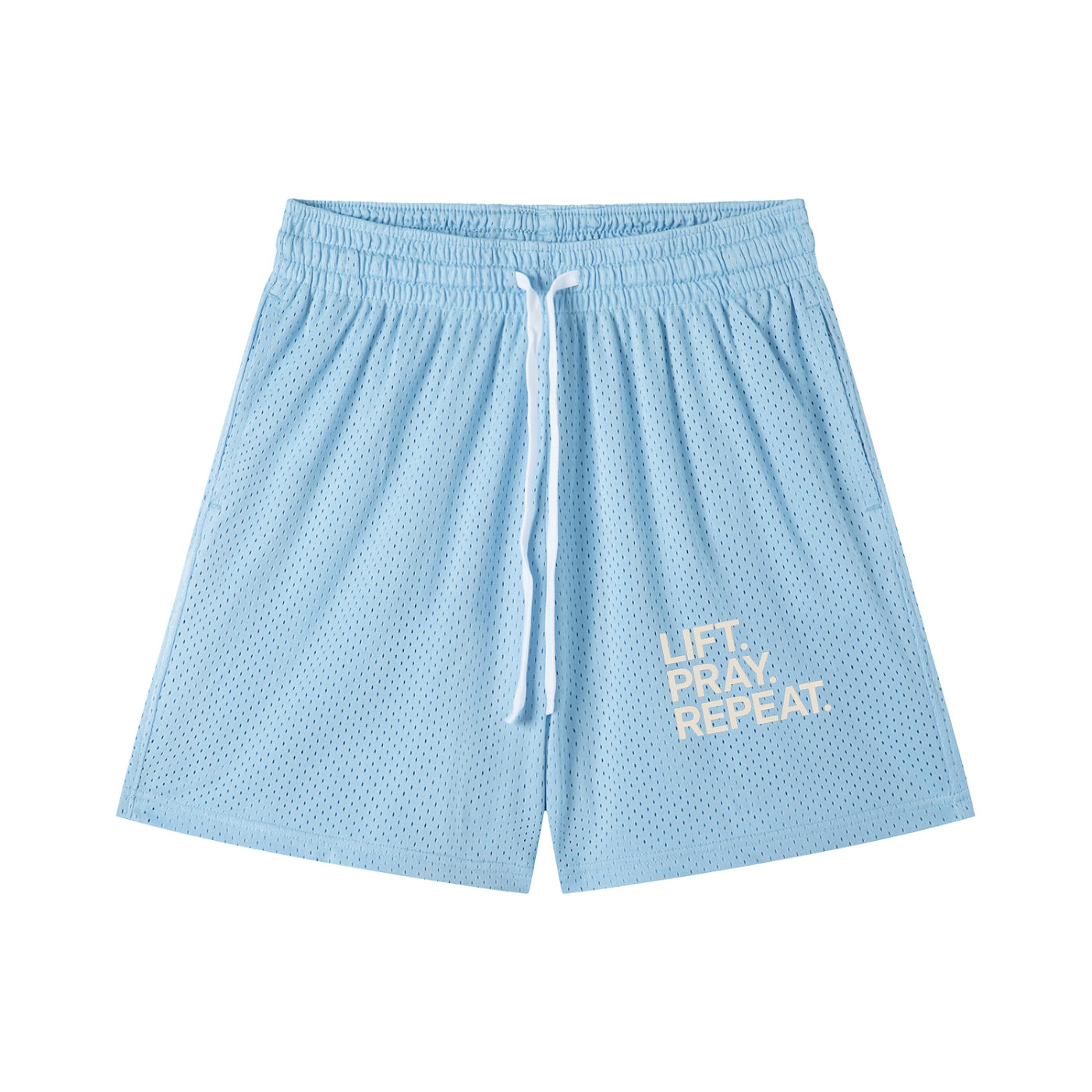 Mesh Drawstring Shorts