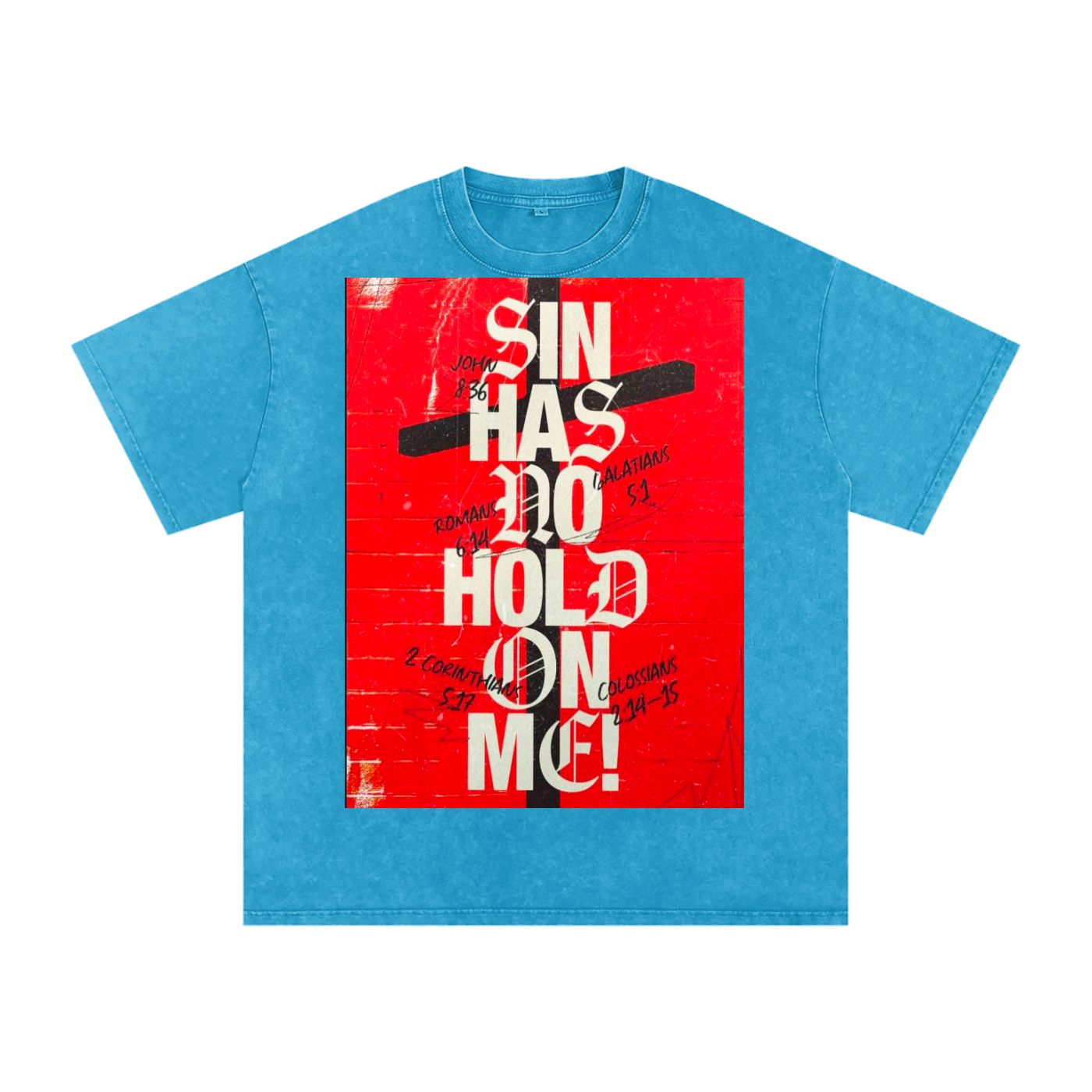 Snow Washed Oversized Cotton T-Shirt
