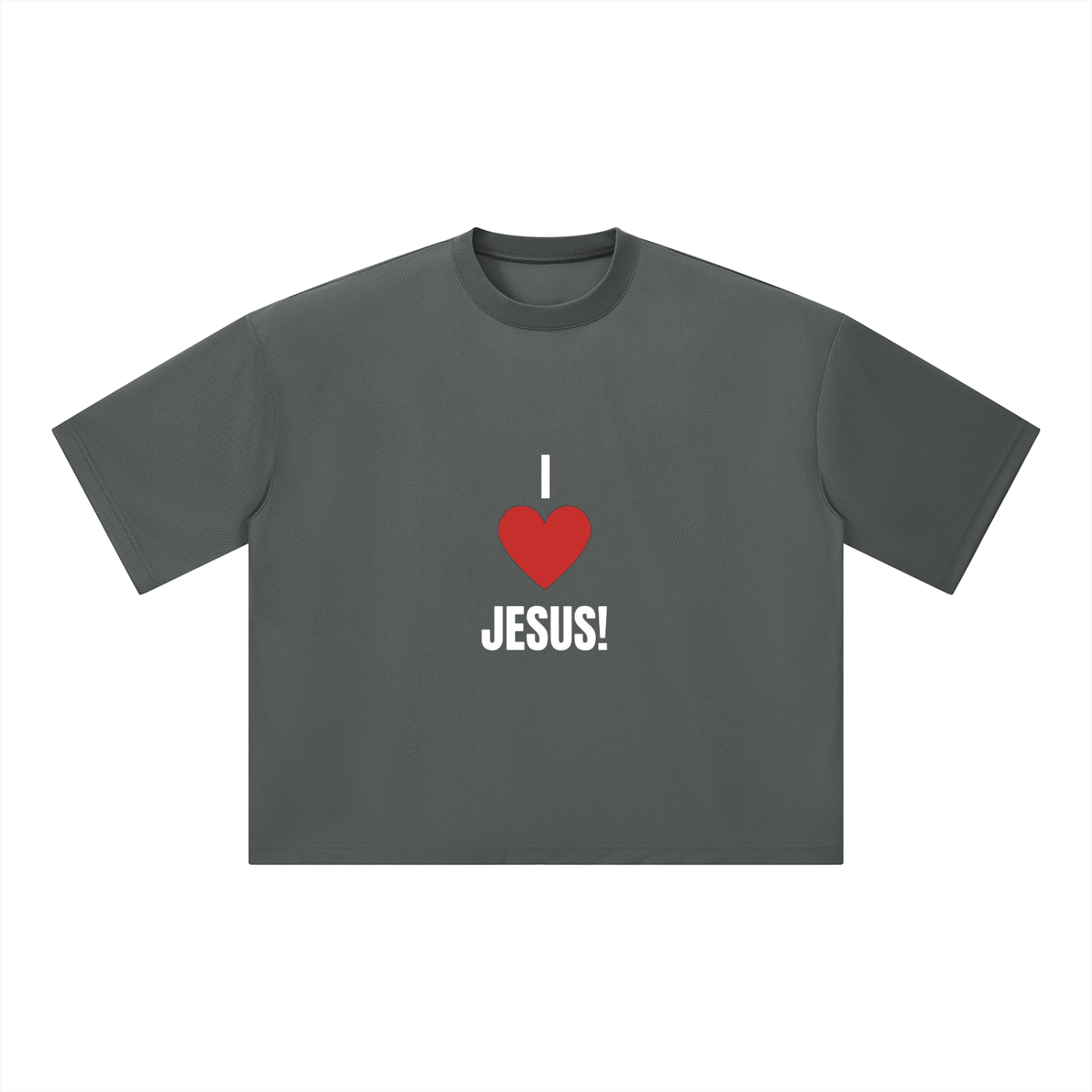 Unisex Boxy Mesh Crewneck T-Shirt