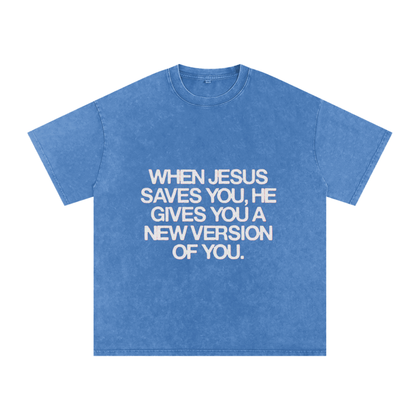 Snow Washed Oversized Cotton T-Shirt