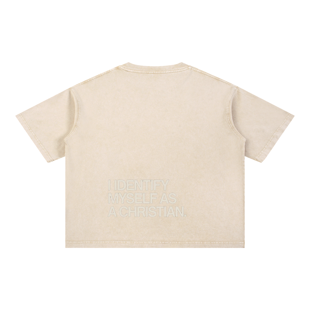 Mineral Wash Boxy Cotton T-Shirt