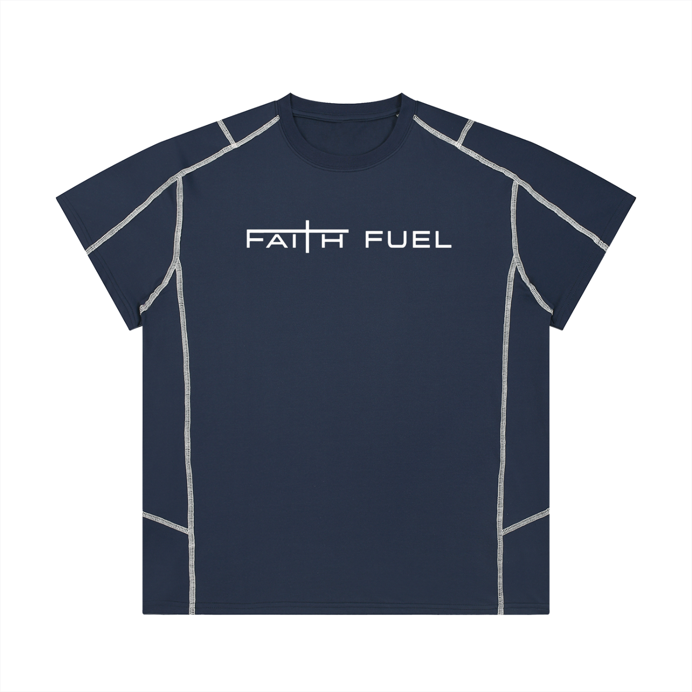 Unisex Contrast Stitch  Regular Fit T-Shirt