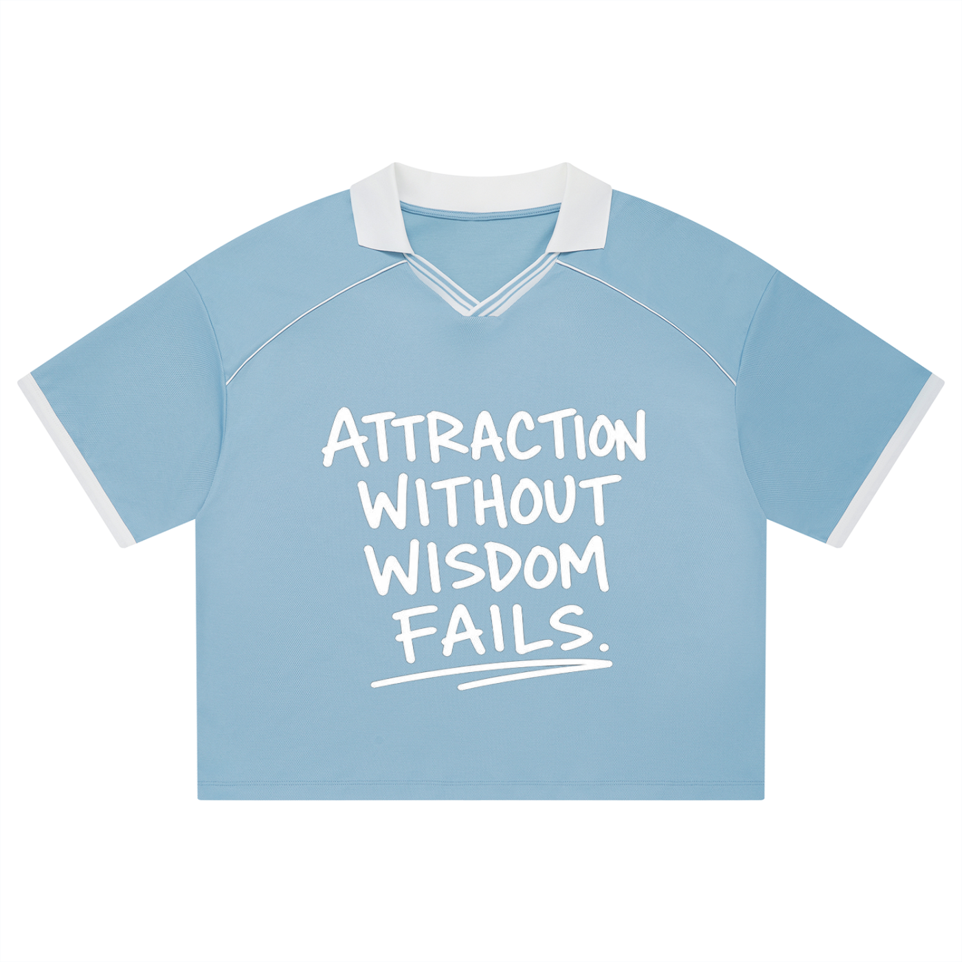 Unisex Collared Piping Boxy Soccer Jersey
