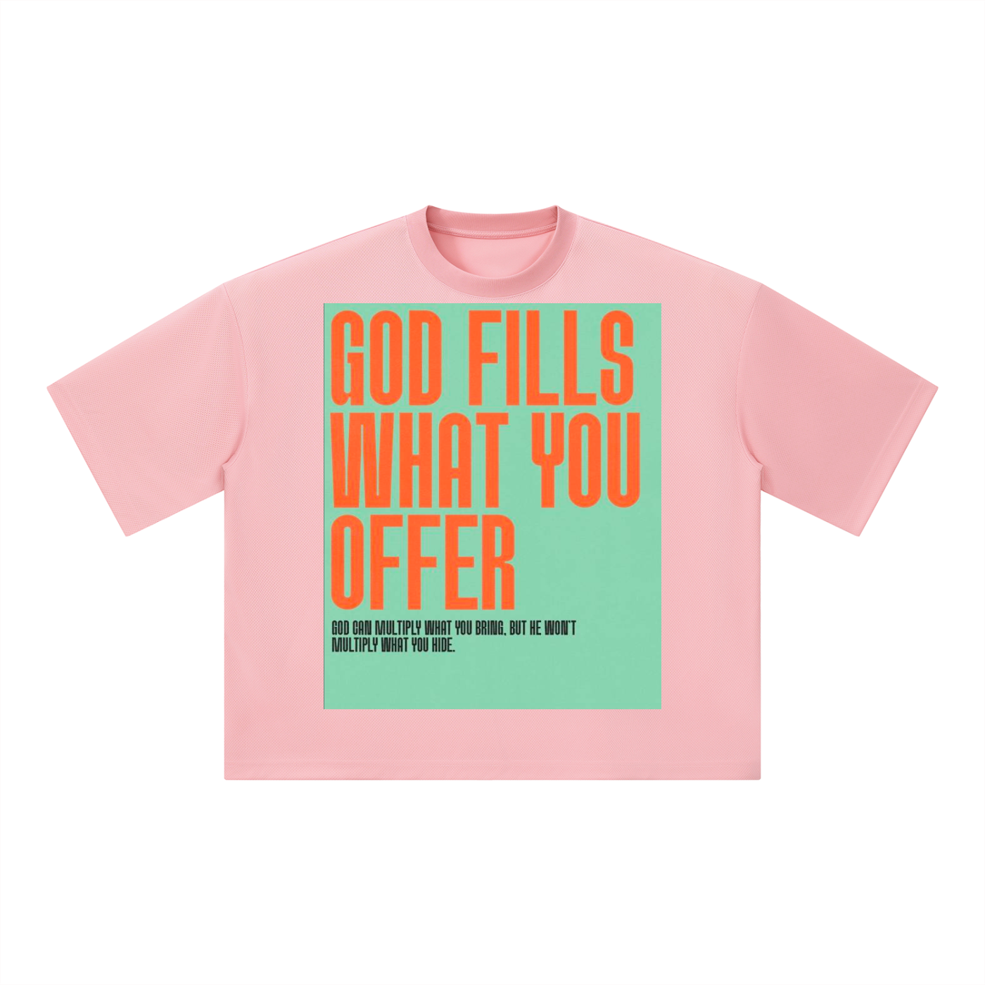 Unisex Boxy Mesh Crewneck T-Shirt