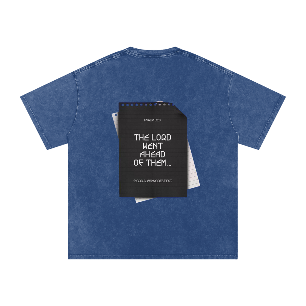Snow Washed Oversized Cotton T-Shirt
