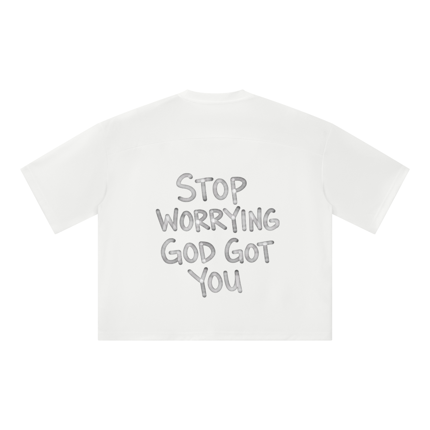 Unisex Boxy Mesh Crewneck T-Shirt
