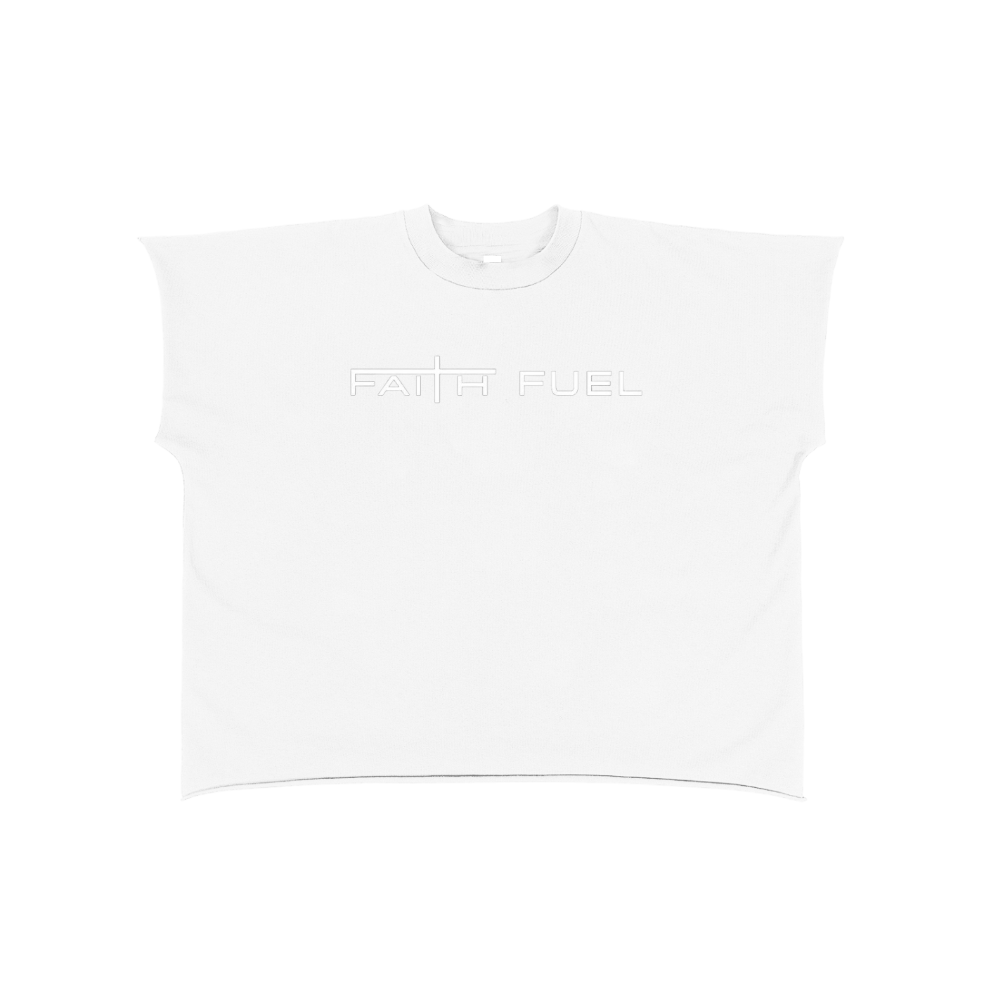 Raw Edge Boxy Non-Shrink T-Shirt