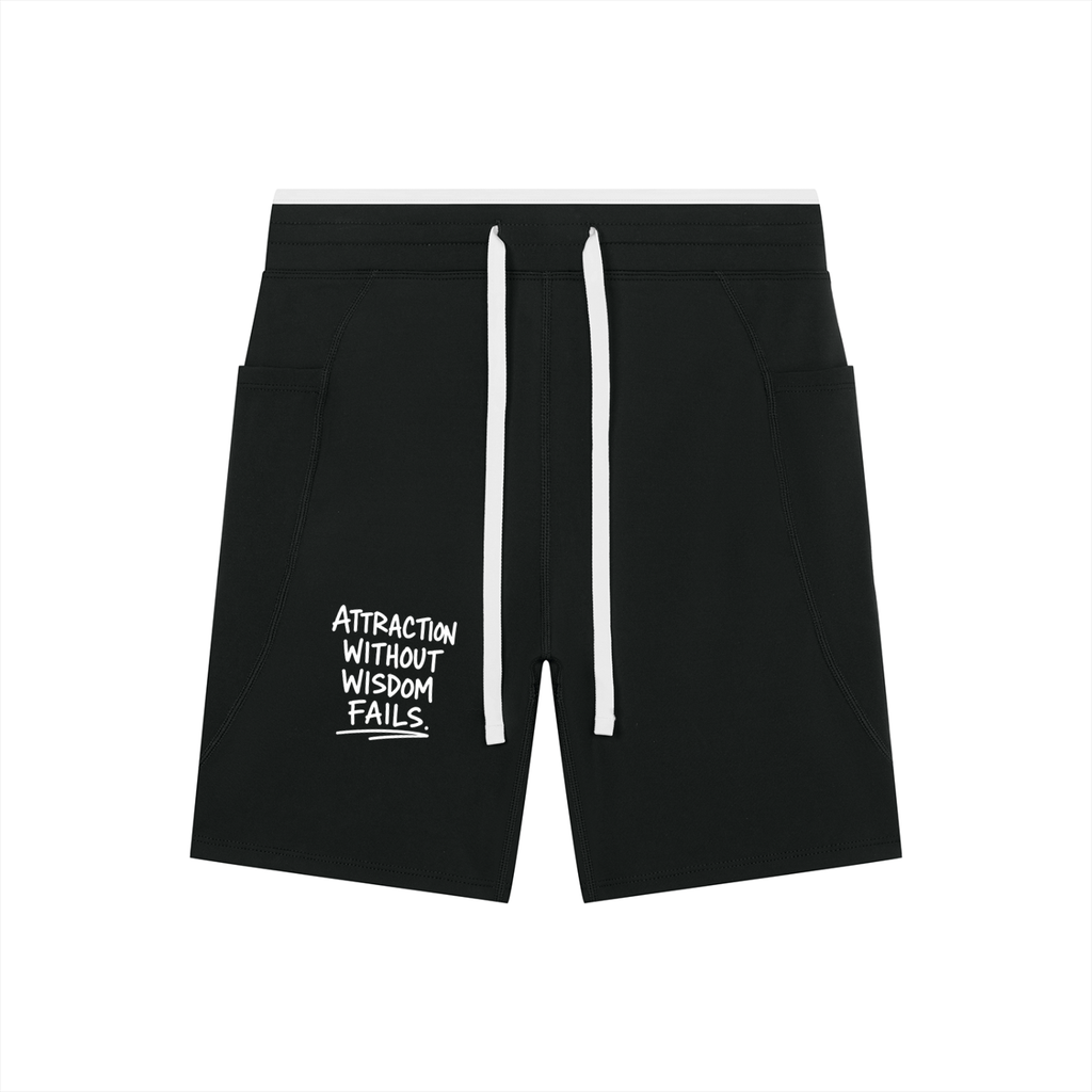 Women's High Rise Color Block Yoga Shorts