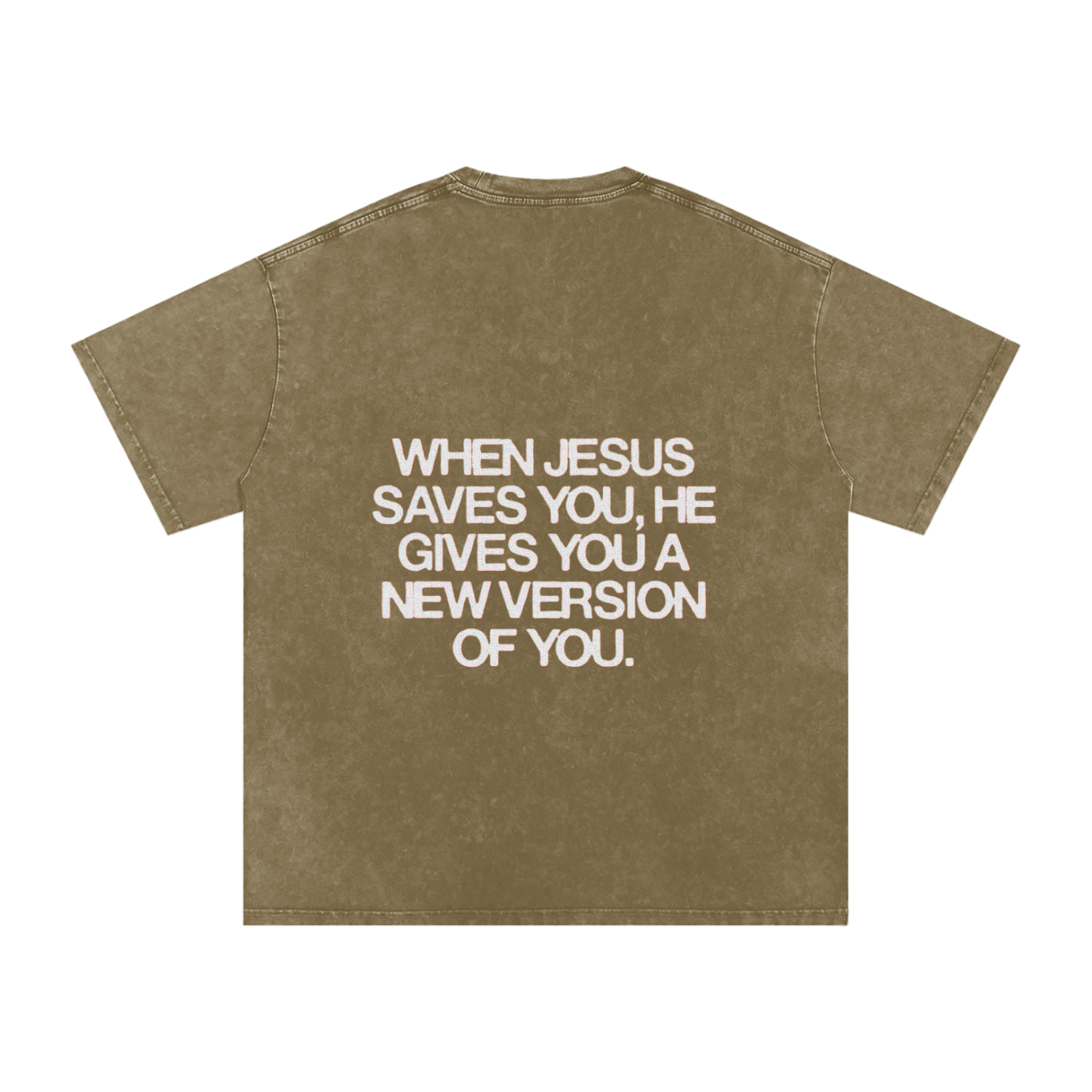 Snow Washed Oversized Cotton T-Shirt