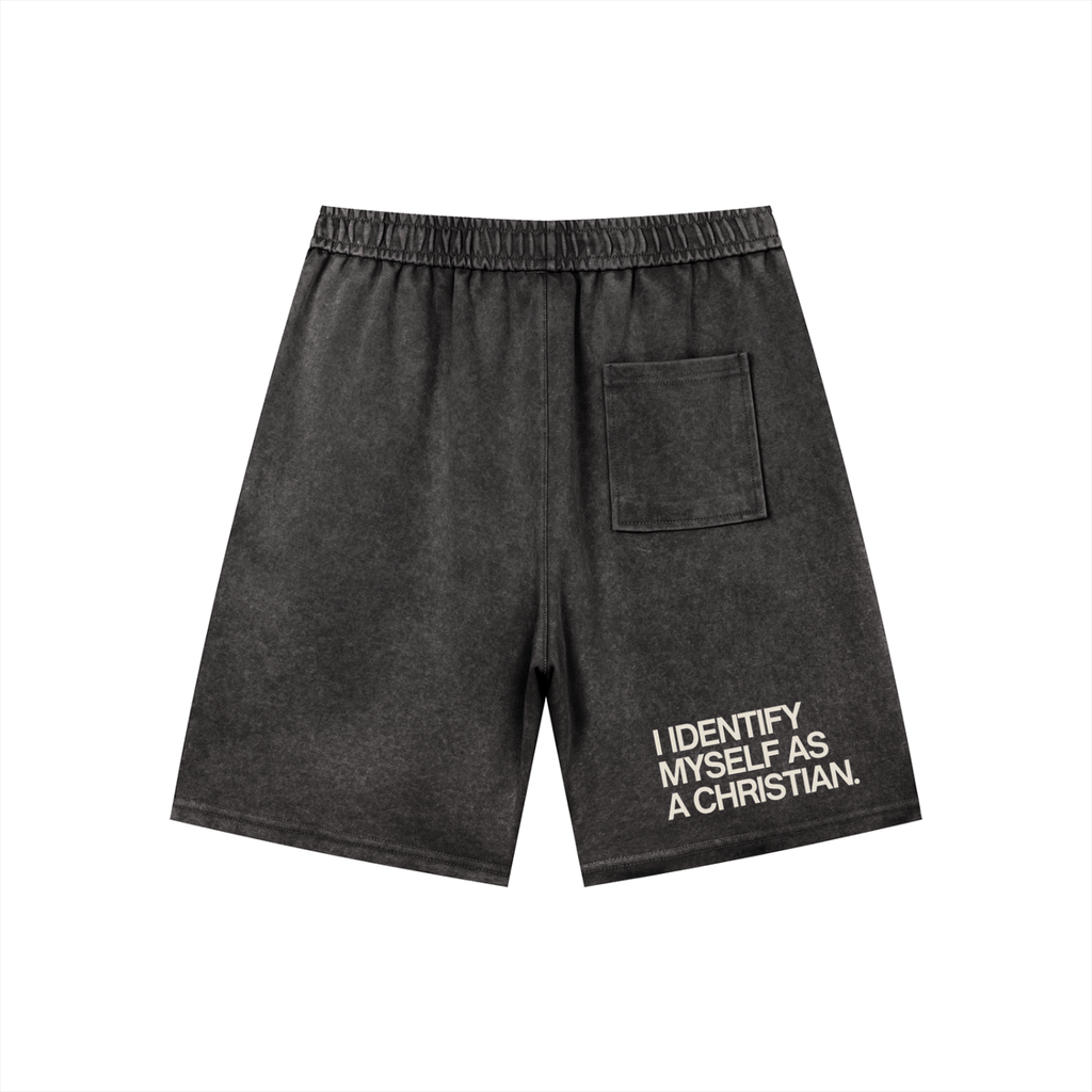 Men’s Vintage Wash Drawstring Shorts