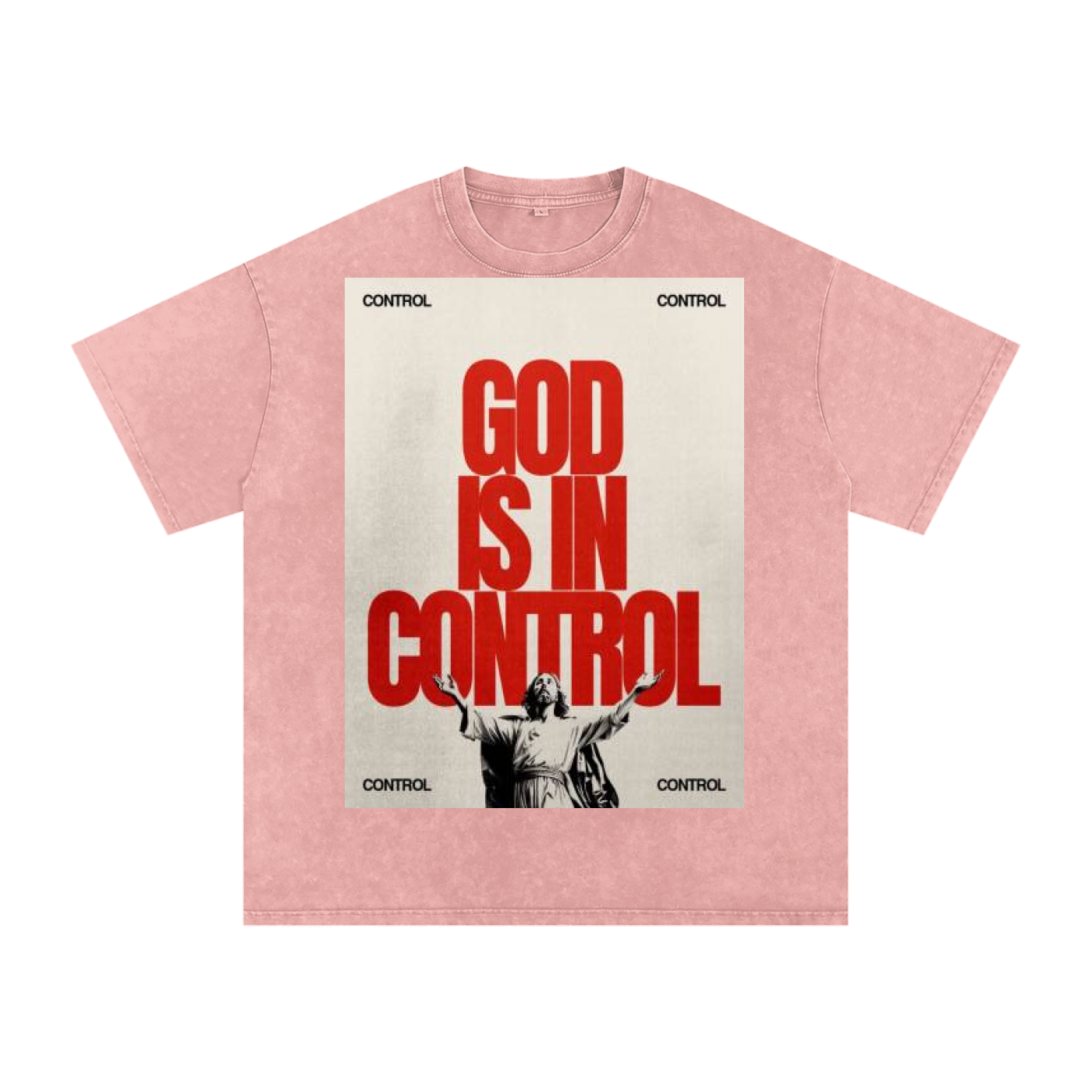 Snow Washed Oversized Cotton T-Shirt