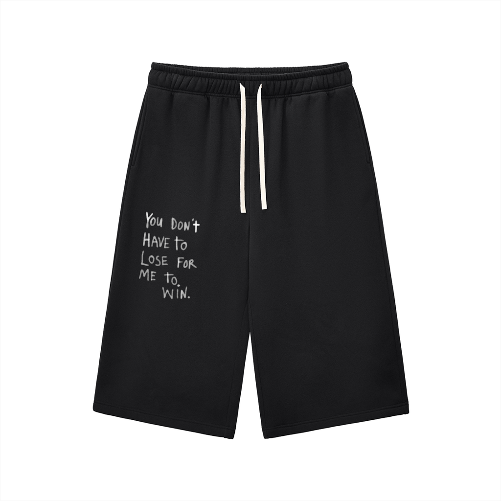 Relaxed Drawstring Three-quarter Sweatpants