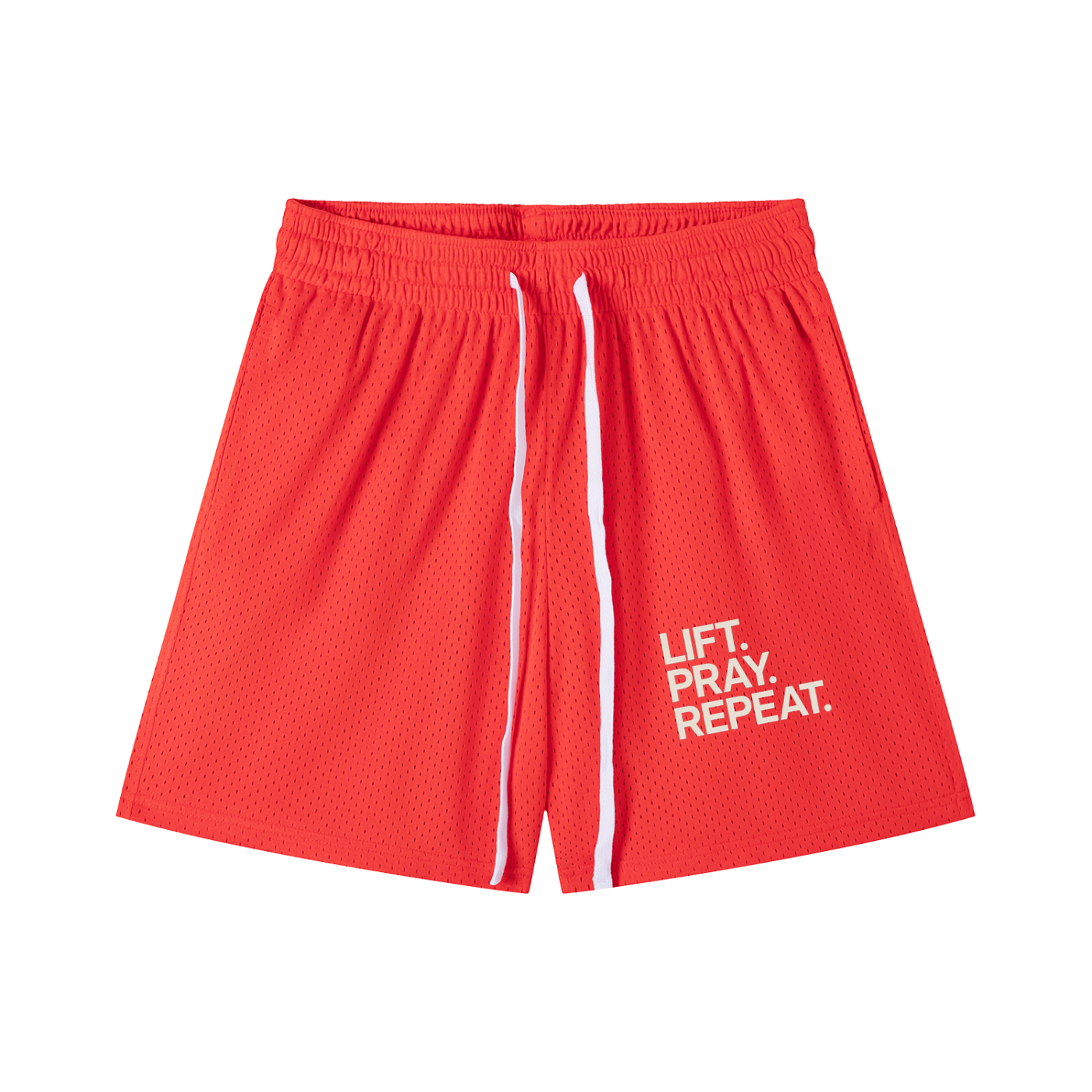Mesh Drawstring Shorts