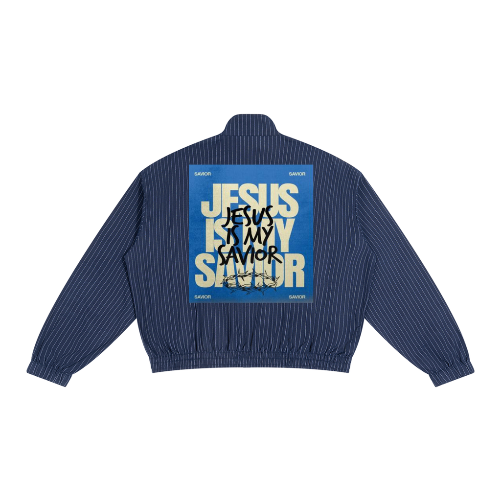 Unisex Striped Full-Zip Track Jacket