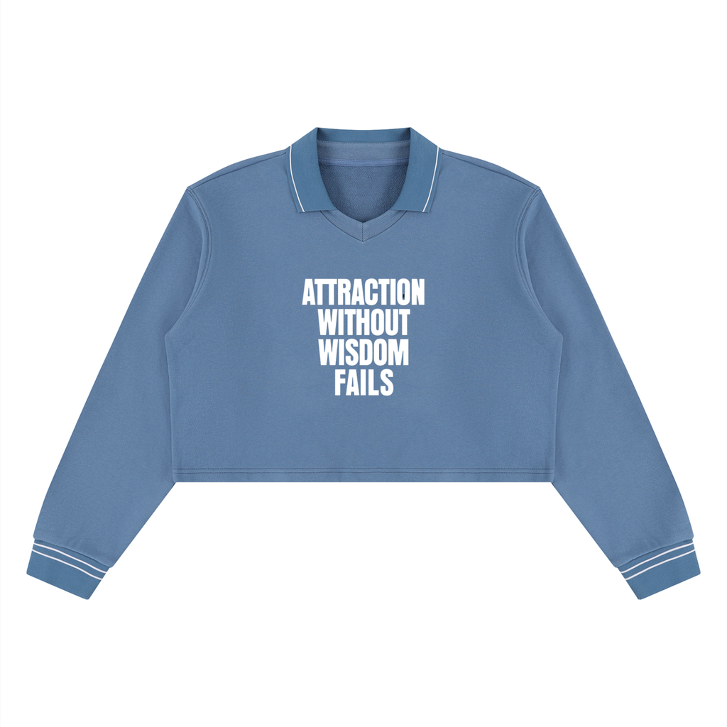 Women’s Crop Collared Sweatshirt