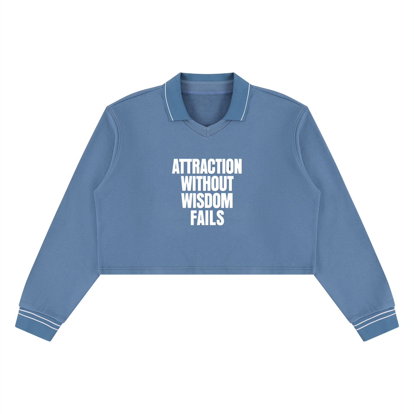 Women’s Crop Collared Sweatshirt