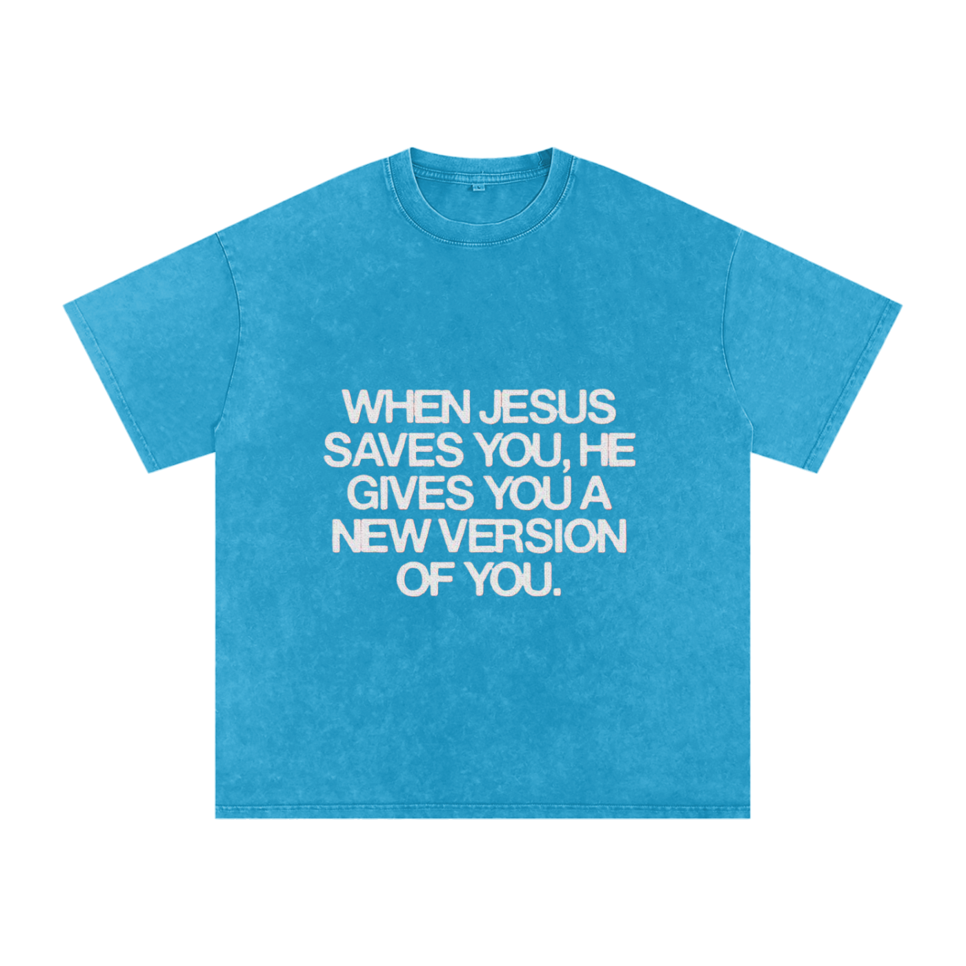 Snow Washed Oversized Cotton T-Shirt