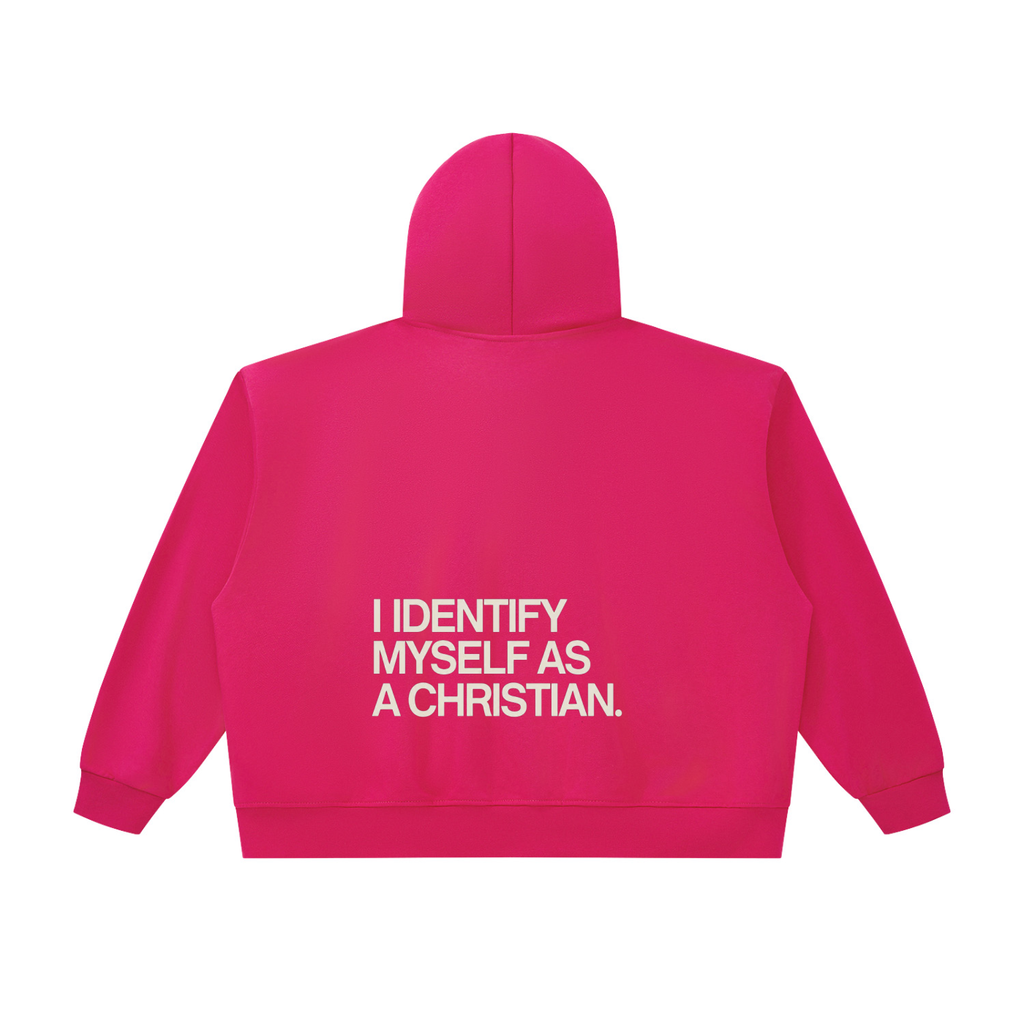 Unisex Oversized Chunky-Zip Boxy Hoodie