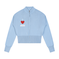 Women’s Mock Neck Zip Up Cardigan