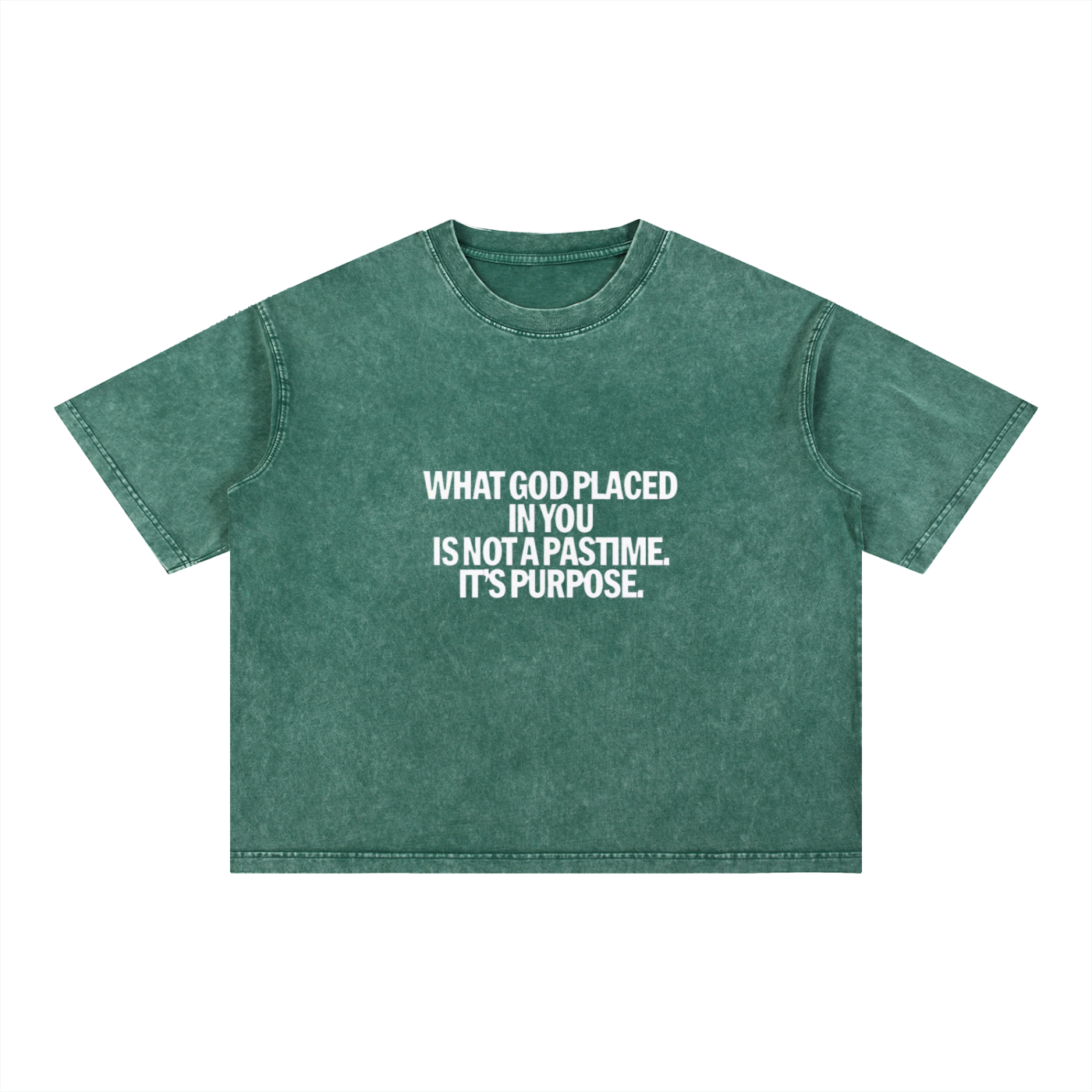 Mineral Wash Boxy Cotton T-Shirt