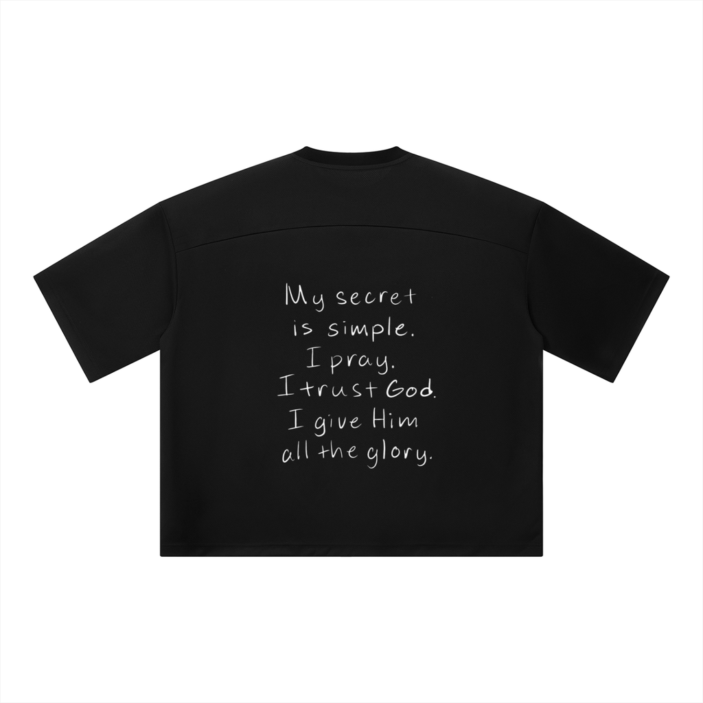 Unisex Boxy Mesh Crewneck T-Shirt