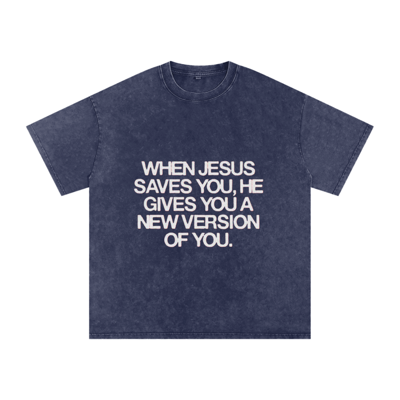 Snow Washed Oversized Cotton T-Shirt