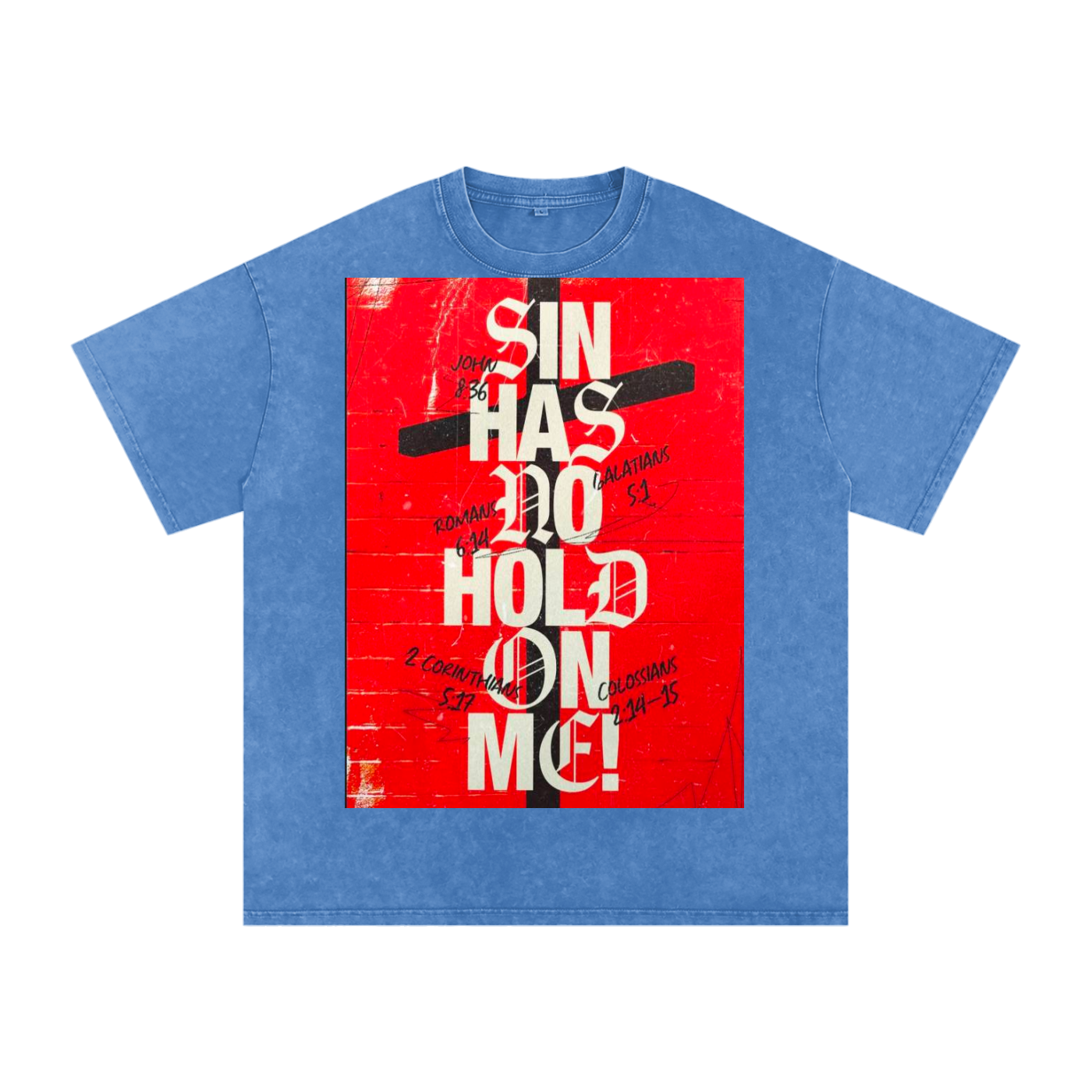 Snow Washed Oversized Cotton T-Shirt