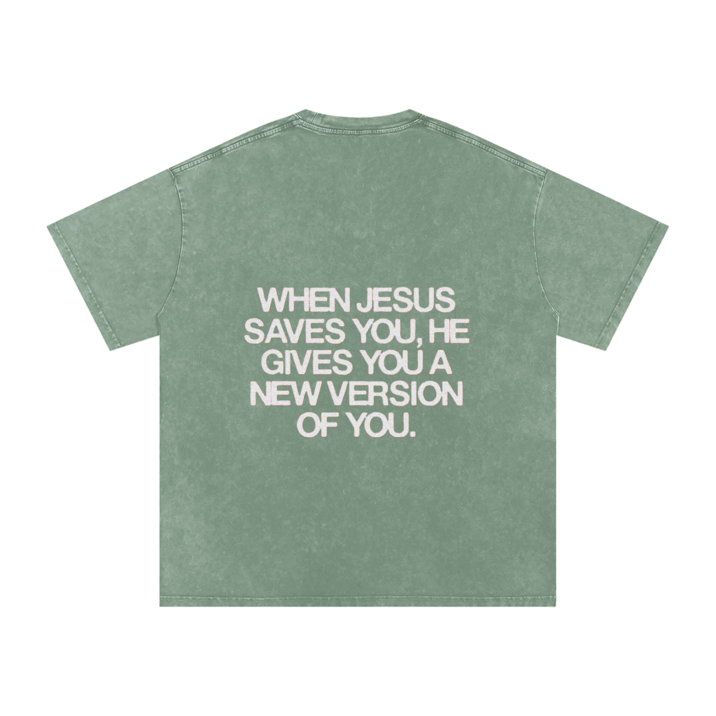 Snow Washed Oversized Cotton T-Shirt