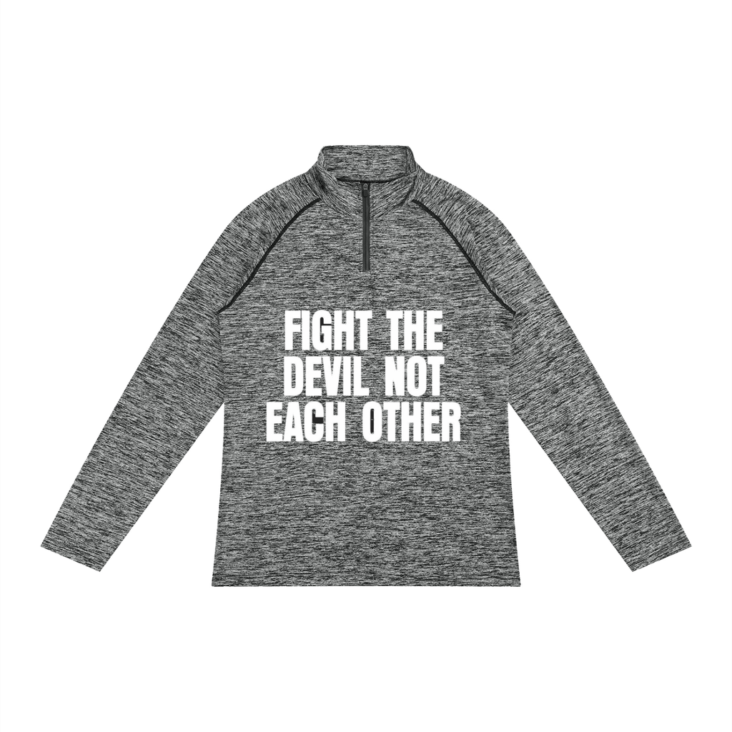 Men's Quarter-Zip Performance Long Sleeve T-Shirt