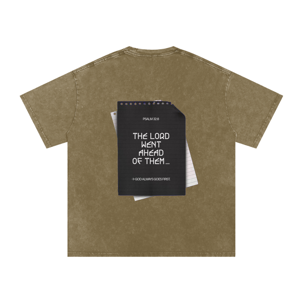 Snow Washed Oversized Cotton T-Shirt