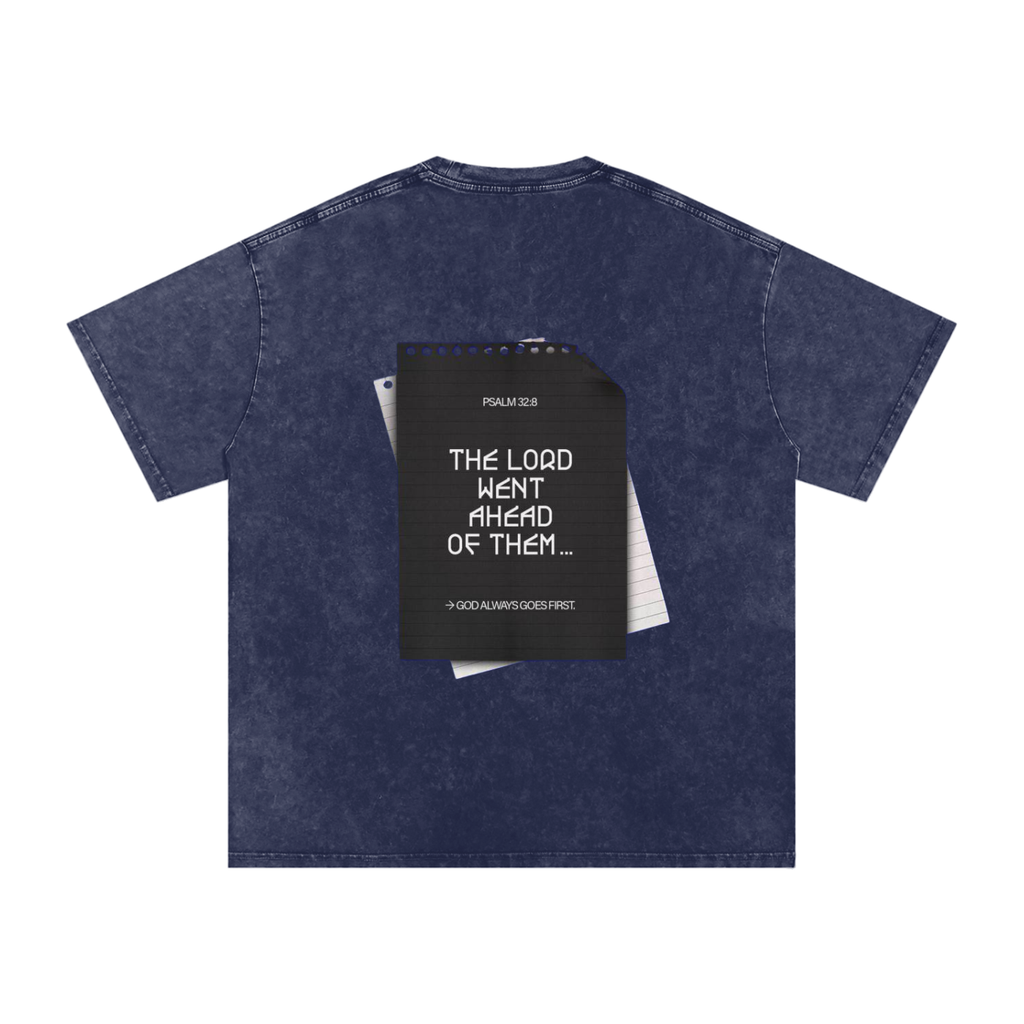 Snow Washed Oversized Cotton T-Shirt