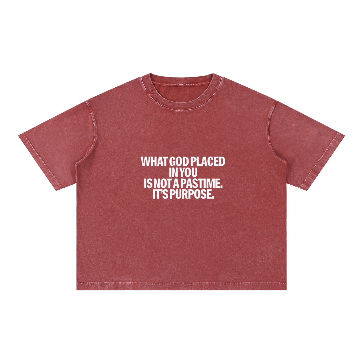 Mineral Wash Boxy Cotton T-Shirt