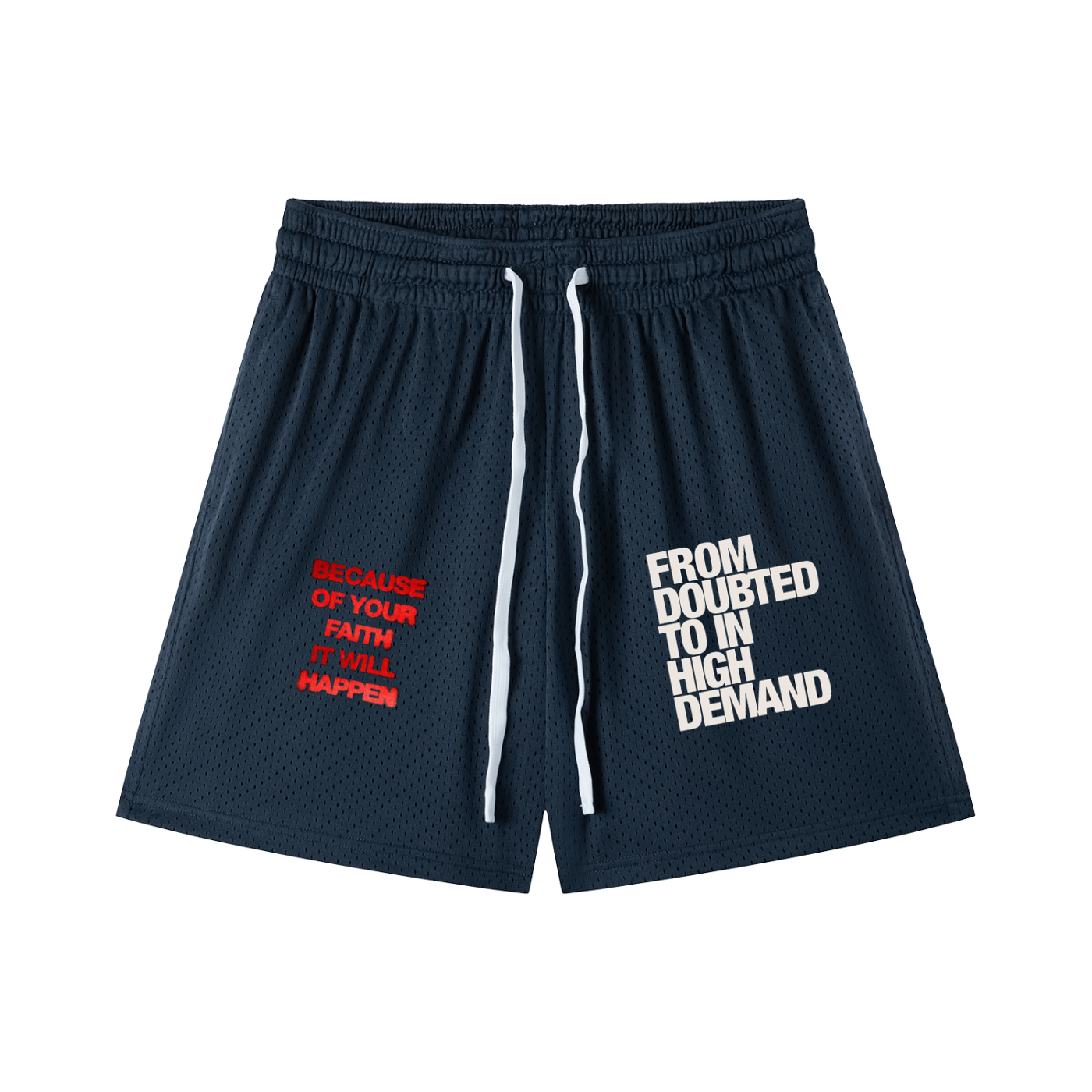 Mesh Drawstring Shorts