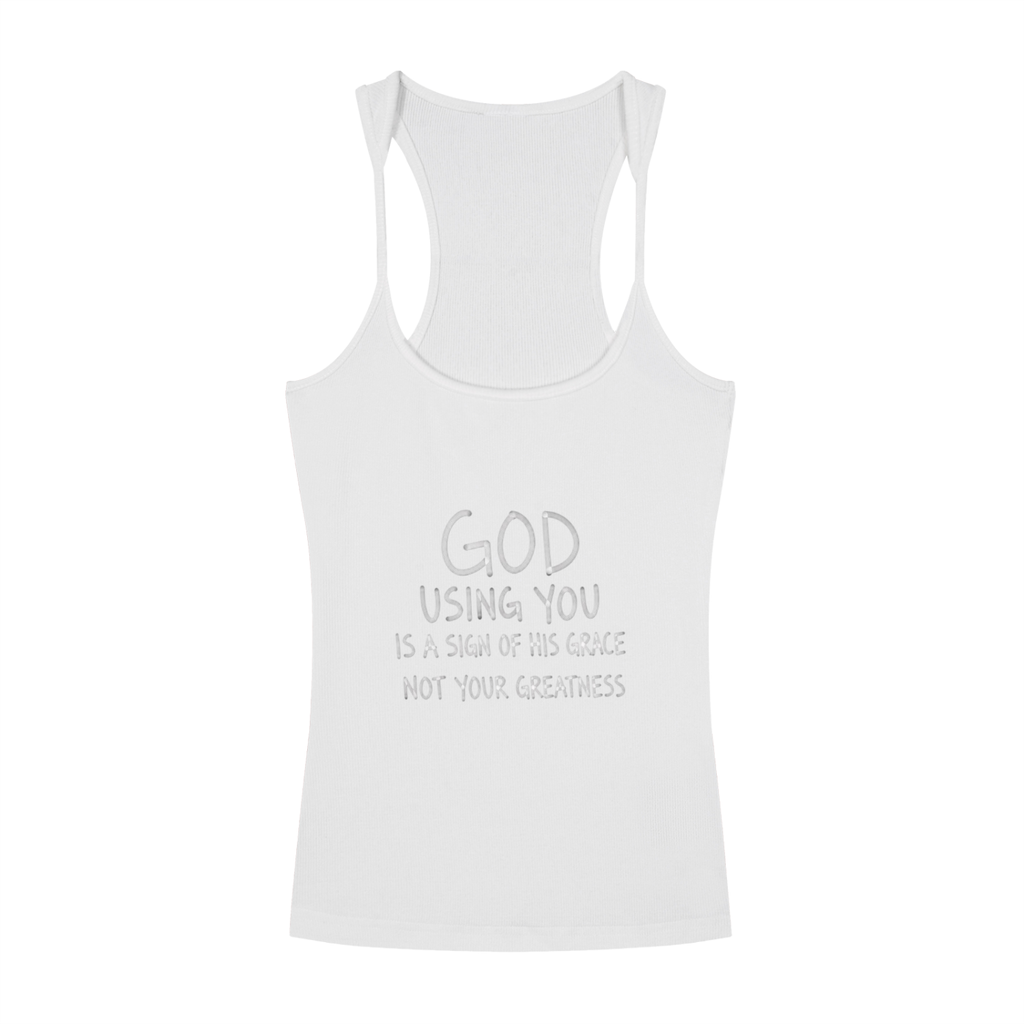 Slim Fit Ribbed Racerback Tank Top