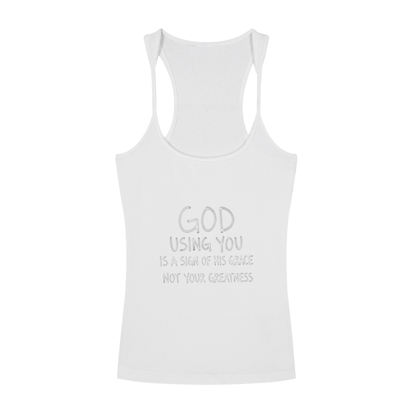 Slim Fit Ribbed Racerback Tank Top