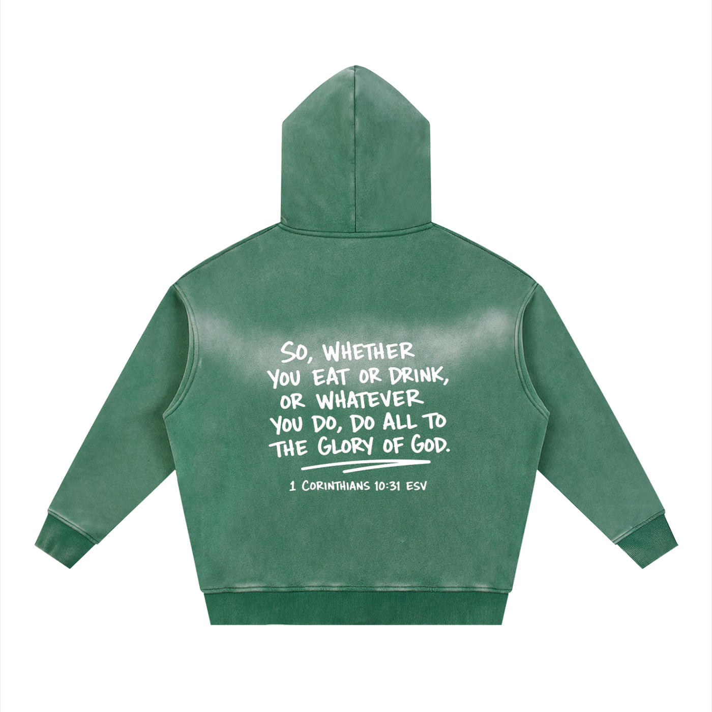 Sunfade Two-way Zipper Boxy Fleece Hoodie