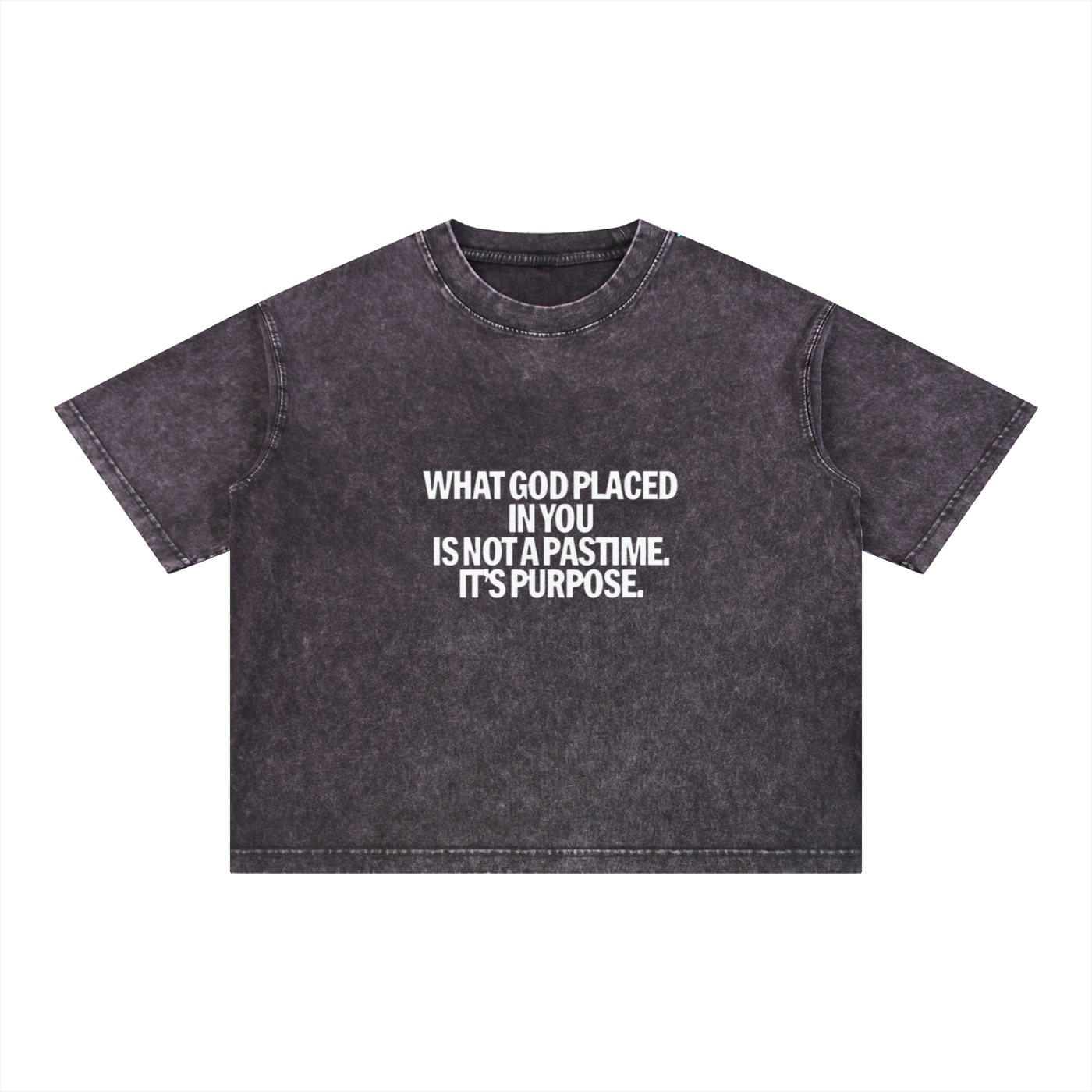Mineral Wash Boxy Cotton T-Shirt