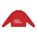 Essential Fleece Mock-Neck Crew Sweatshirt