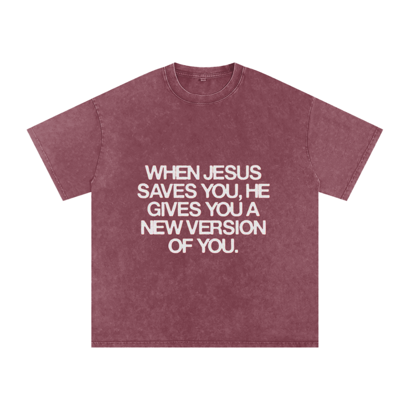 Snow Washed Oversized Cotton T-Shirt
