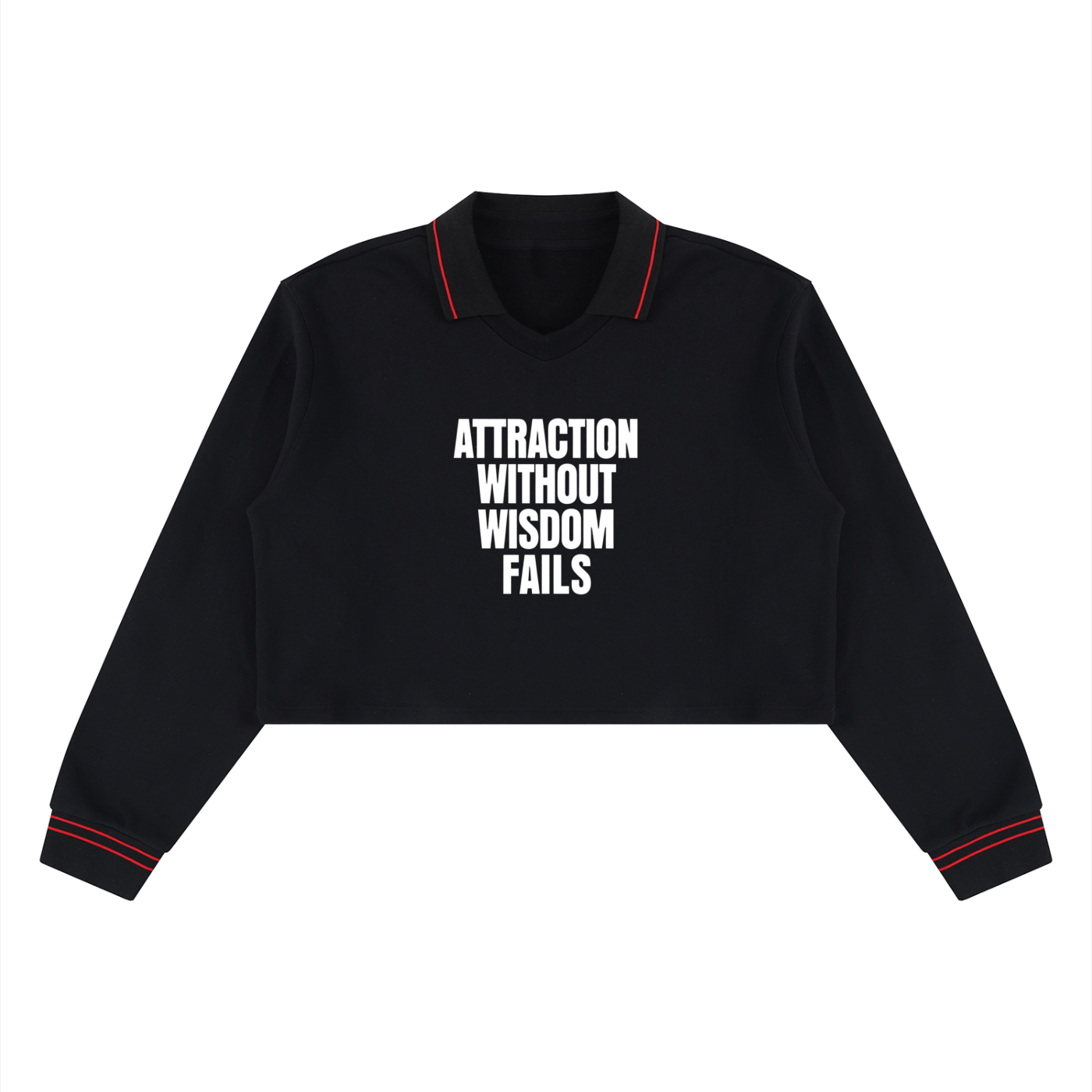 Women’s Crop Collared Sweatshirt