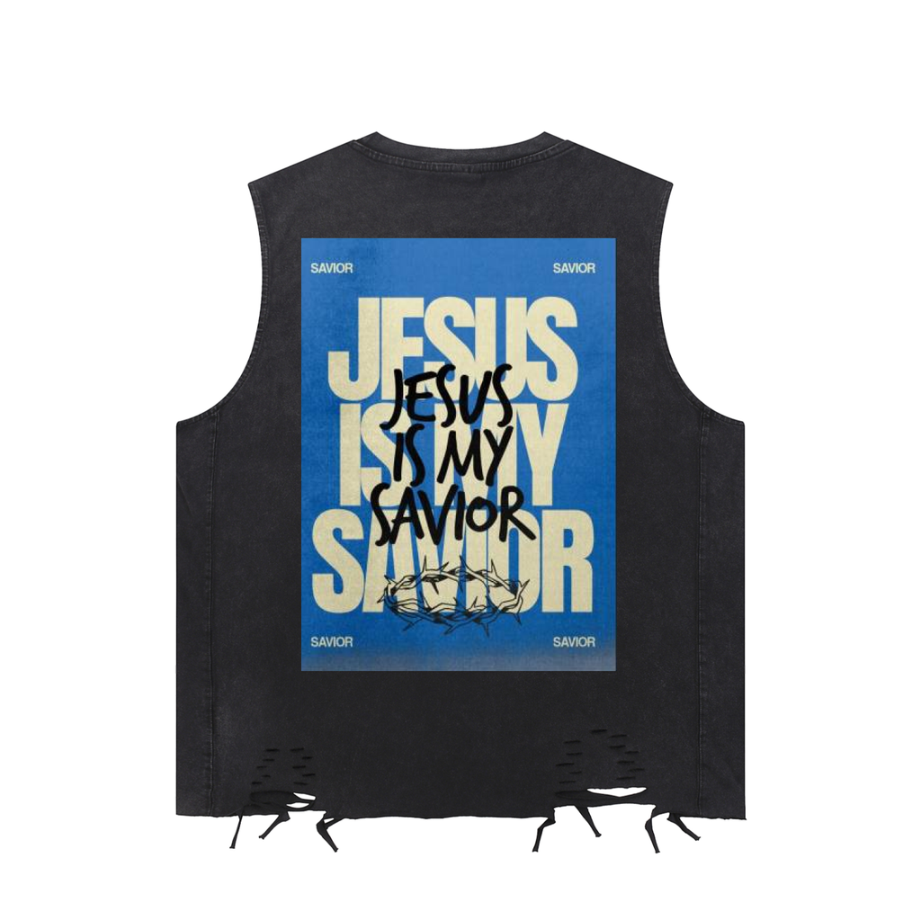 Snow Washed Raw-Hem Tank Top