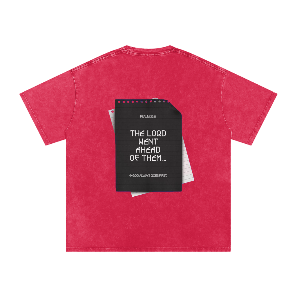 Snow Washed Oversized Cotton T-Shirt