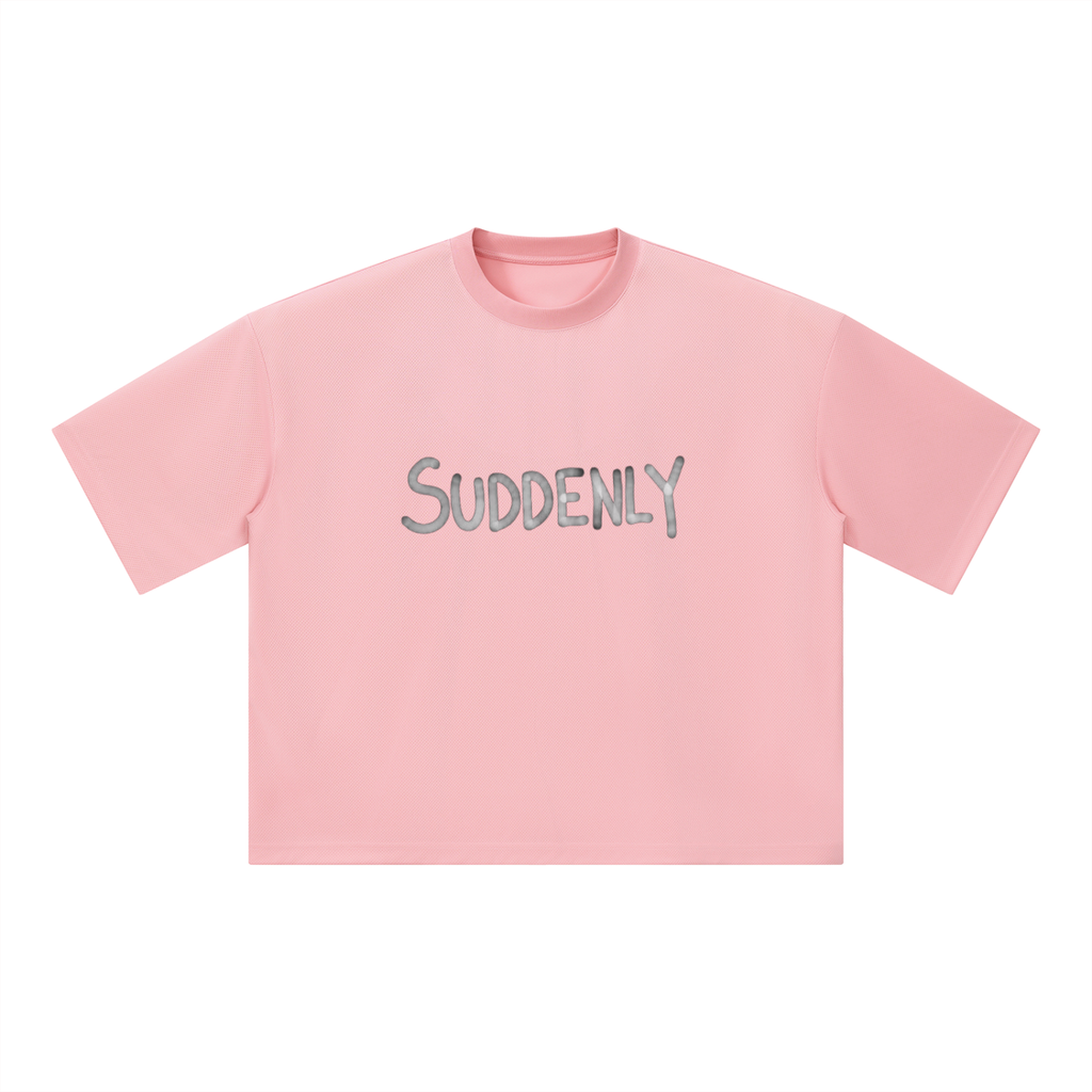 Unisex Boxy Mesh Crewneck T-Shirt